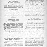 1207 - Page 1206 - Partie scientifique. L'actualité scientifique. Les livres. Les livres qui viennent de paraître… / L'Andorre, par Louis Porcheron, Éditions « Quo Vadis », Marseille / Leçons du jeudi soir à la Clinique Tarnier, par Vigot frères, éditeurs, Paris