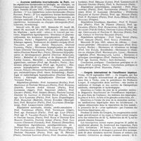 1227 - Page 1226 - partie professionnelle, Hygiène, Assistance, Mutualité, Intérêts corporatifs, Variétés. Reportage professionnel. Nouvelles et Informations, (Voir les Dernières Nouvelles en tête des « Demi-Colonnes »). Journées médicales internationales de Paris / Congrès international de l’insuffisance hépatique