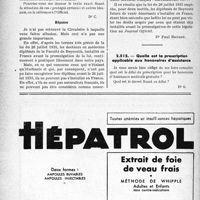 1237 - Page 1236-LXIV - Correspondance. Questions diverses. Situation des docteurs en médecine de la Faculté de Beyrouth / Quelle est la prescription applicable aux honoraires d’assistance