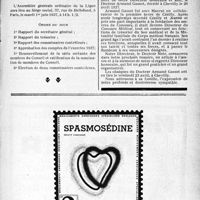 1244 - Page VII-1243 - Ligue médicale de défense professionnelle, " Le Sou Médical ". Assemblée générale ordinaire de 1937 / Armand Gassot (1850-1937)