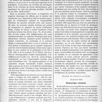 1271 - Page 1270 - Partie scientifique. L'actualité scientifique. Les Sociétés Savantes. Paris. Société médicale des hôpitaux de Paris. Sut deux observations de néphrite chronique de l’enfance avec troubles du développement ou nanisme rénal, (22-1-1937) / Société de médecine de Paris, 12 février 1937. Blennorragie chronique