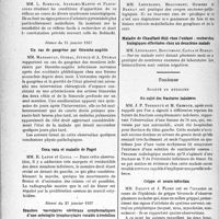1273 - Page 1272 - Partie scientifique. L'actualité scientifique. Les Sociétés Savantes. Montpellier. Société des sciences médicales et biologiques de Montpellier et du Languedoc méditerranéen. Séance du 8 janvier 1937 / Séance du 15 janvier 1937 / Séance du 27 janvier 1937 / Toulouse. Société de médecine. Au sujet des fractures indolores / Grippe et neuro-infection