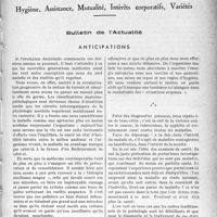 1278 - Page 1277 - Partie professionnelle, Hygiène, Assistance, Mutualité, Intérêts corporatifs, Variétés. Bulletin de l’Actualité. Anticipations
