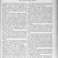1288 - Page 1287 - Partie professionnelle, Hygiène, Assistance, Mutualité, Intérêts corporatifs, Variétés. Médecine légale. Service de santé en campagne. Équipe chirurgicale. Chantier chirurgical, par le Docteur Georges Huguet