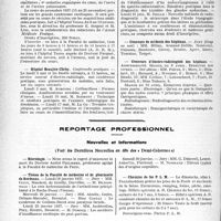 1303 - Page 1302 - Partie professionnelle, Hygiène, Assistance, Mutualité, Intérêts corporatifs, Variétés. Hôpitaux de l'assistance publique de Paris. Enseignement, concours, avis divers / Reportage professionnel. Nouvelles et Informations, (Voir les Dernières Nouvelles en tête des « Demi-Colonnes »). Nécrologie [Docteur André Philibert] / Thèses de la Faculté de médecine et de pharmacie de Bordeaux / Chemins de fer P. L. M