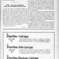 1314 - Page LXXIII-1313 - Correspondance. Assurances sociales. Soins donnés aux assurés sociaux notoirement indigents dans les hôpitaux et les cliniques / Droit aux prestations après une Interruption de deux mois
