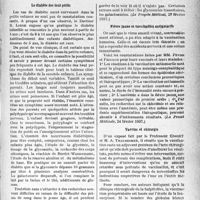 1364 - Page 1361 - Partie scientifique. L'actualité scientifique. La Presse. Le diabète des tout petits [(Le Progrès Médical, 27 février 1937)] / Fièvre jaune et vaccination antiamarile [(La Presse Médicale, 24 février 1937)] / Vaccins et chirurgie [(Le Monde Médical, ler-15 février 1937)]