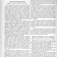1365 - Page 1362 - Partie scientifique. L'actualité scientifique. Les Sociétés Savantes. Paris. Académie de médecine. La lèpre dans la région Parisienne, (16-3-1937) / Fonction uréo-sécrétoire chez les hypertendus, (2-3-1937)