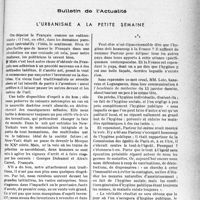 1366 - Page 1363 - Partie professionnelle, Hygiène, Assistance, Mutualité, Intérêts corporatifs, Variétés. Bulletin de l'Actualité. L’urbanisme à la petite semaine