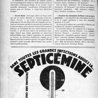 1401 - Page 1398-X - Dernières nouvelles. Ligue Française contre le rhumatisme / Aix-les-Bains / Prix de la Faculté de médecine de Marseille / Syndicat des chirurgiens de Pariset de la région Parisienne