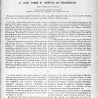 1410 - Page 1405 - Partie scientifique. Travaux originaux. La mort subite et imprévue du nourrisson, par le Docteur P. Baize
