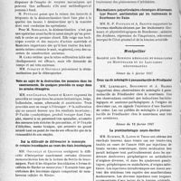1429 - Page 1424 - Partie scientifique. L'actualité scientifique. Les Sociétés Savantes. Paris. Société de médecine militaire Française, Séance du 11 février 1937. La désinsectisation du casernement. Destruction des punaises / Note au sujet de la destruction des punaises dans les casernements, De quelques procédés en usage dans les armées étrangères / Sur la difficulté de différencier le monocyte, de certains leucoblastes au cours des états leucémiques / Accidents produits par l’électricité industrielle / Rhumatismes polyarticulaires chroniques déformants type Poncet, amélioration par les traitements de Bourbonne-les-Bains / Montpellier. Société des Sciences médicales et biologiques de Montpellier et du Languedoc méditerranéen. Séance du 5 février 1937 / Séance du 12 février 1937
