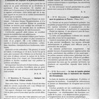 1432 - Page 1427 - Partie scientifique. L'actualité scientifique. Les thèses. Les arthrorises dans le traitement des séquelles de la paralysie infantile, par Dr Christian Rocher / Quelques formes cliniques de lithiase urinaire, par Dr Madeleine H. Paillard / Anophélisme et prophylaxie du paludisme en Tunisie, par Dr H. Mebarek (Thèse 1937) / Le bain de lumière général et l’hydrothérapie dans le traitement des séquelles des rhumatismes, par Dr M. Baulande