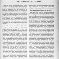 1440 - Page 1435 - Partie professionnelle, Hygiène, Assistance, Mutualité, Intérêts corporatifs, Variétés. L'actualité professionnelle. Ce que pratiquement le médecin doit savoir sur…. La question des loyers