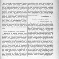 1444 - Page 1439 - Partie professionnelle, Hygiène, Assistance, Mutualité, Intérêts corporatifs, Variétés. L'actualité professionnelle. Variétés. Les estrangers dans les universités au temps de Louis XV