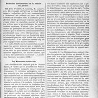 1494 - Page 1487 - Partie scientifique. L'actualité scientifique. La Presse. Recherches expérimentales sur la maladie des porchers [(Le Mouvement Sanitaire, novembre 1936)] / Les Wassermann irréductibles [(Paris Médical, 6 mars 1937)] / Hépato-pancréatite ictérigène récidivante et diabète [(Journ. des Praticiens, . 27 février1937)]