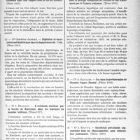 1502 - Page 1495 - Partie scientifique. Les thèses. De la physiologie des poches aériennes dans leur rapport avec le vol des oiseaux, par Dr J. David (Thèse 1937) / Diphtérie et vaccination antidiphtérique dans le département de l’Ain, par Dr Charlotte Jarrier (Thèse 1937) / L’extension continue par la broche de Kirschner dans les fractures du membre inférieur, par Dr J. Bertinot (Thèse 1937) / Insuffisance hépatique dans le prurigo strophulus de l’enfant et son traitement par le Cynara scolymus, par Dr T. Sc. Albrecht (Thèse 1937) / Les eaux hyper thermales de Chaudes-Aiguës (Cantal), par Dr A. Gaillard (Thèse 1936) / Anesthésie péridurale segmentaire dans les thoracoplasties pour tuberculose pulmonaire, par Dr J. Bécuwe (Thèse 1937)