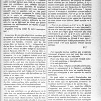 1508 - Page 1501 - Partie professionnelle, Hygiène, assistance, mutualité, intérêts corporatifs, variétés. Bulletin de l'actualité. Exécution irrégulière des ordonnances médicales par quelques pharmaciens
