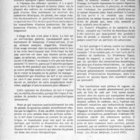 1513 - Page 1506 - Partie professionnelle, Hygiène, assistance, mutualité, intérêts corporatifs, variétés. Bulletin de l'actualité. La question du lait dans les usines
