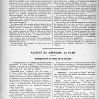 1519 - Page 1512 - Partie professionnelle, Hygiène, assistance, mutualité, intérêts corporatifs, variétés. Bulletin de l'actualité. journées médicales internationales de Paris (26-30 juin 1937) / Faculté de médecine de Paris. Enseignement et actes de la Faculté