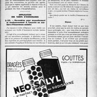1530 - Page LXIII-1523 - Correspondance. Assurances sociales. Hôspitalisation d’un assuré social en sanatorium / Application des tarifs d’honoraires. Honoraires pour accouchement et remboursement à l'assurée en matière d'Assurances sociales