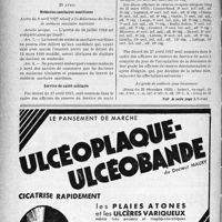 1545 - Page 1538-XIV - A travers l’officiel. Sanatoriums / Médecins sanitaires maritimes / Service de santé militaire