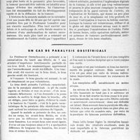 1552 - Page 1545 - Partie scientifique. Travaux originaux. Clinique ophtalmologique, (Hôtel-Dieu). Exophtalmie d’origine tumorale, par M. le Professeur F. Terrien / Un cas de paralysie obstétricale