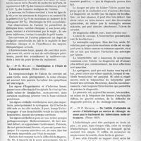 1568 - Page 1561 - Partie scientifique. L’actualité scientifique. Les thèses / Étude anatomo-clinique de six sarcomes de l’utérus, par Dr A. Bouniol (Thèse 1937) / Contribution à l’étude de l’abcès du cervelet, par Dr R. Millet (Thèse 1935) / De l’utilité d’adjoindre un service d’héliothérapie au service de chirurgie osseuse pour le traitement des tuberculoses ostéo-articulaires, par P. Renaud (Thèse 1937)