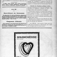 1606 - Page VII-1599 - Renseignements / Dernières nouvelles. Académie de médecine / Académie des sciences / Direction de l’Assistance publique de Paris / A. D. R. M
