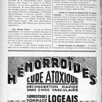 1607 - Page 1600-VIII - Dernières nouvelles. A. D. R. M / Prix Étienne Taesch / L’Association des médecins amateurs de jardins / Société de broncho-oesophagoscopie de langue Française / Société Française de cardiologie