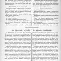 1623 - Page 1616 - Partie scientifique. Travaux originaux. Clinique chirurgicale. La cataracte. Soins pratiqués par le médecin / Les cracheurs « valides » de bacilles tuberculeux