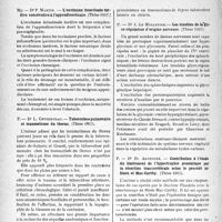 1635 - Page 1628 - Partie scientifique. L’actualité scientifique. Les thèses. L’occlusion intestinale tardive consécutive à l’appendicectomie, par Dr P. Martin (Thèse 1937) / Tuberculose pulmonaire et traumatisme du thorax, par Dr L. Cottenceau (Thèse 1937) / Les troubles de la glycorégulation d’origine nerveuse, par Dr J. Le Melletier (Thèse 1937) / Contribution à l’étude du traitement de l’hypertrophie prostatique par la résection transuréthrale selon le procédé de Stern et Mac-Carthy, par Dr Fr. Advenier (Thèse 1937)