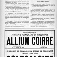 1671 - Page 1664-XII - Dernières nouvelles. Médecin archéologue, lauréat de l’Institut / Institut Calot-Berck-Plage / Naissances / Nécrologie [Docteur René Ramonet] / A travers l’officiel. Service de santé militaire