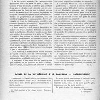 1705 - Page 1698 - Partie professionnelle, Hygiène, assistance, mutualité, intérêts corporatifs, variétés. Bulletin de l’Actualité. Comment «pincer» un pathomimie ? / Scènes de la vie médicale à la campagne - l’accouchement [Dr P. Bernard]