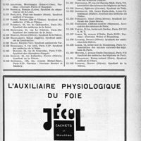 1712 - Page XLIX-1705 - A travers l’officiel. Ligue médicale de défense professionnelle, « Le Sou Médical »