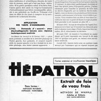 1717 - Page 1710-LIV - Correspondance. Assurances sociales. Rôle du médecin contrôleur des assurances sociales / Application des tarifs d’honoraires. Demande d'« accord » pour électrodiagnostic laissée sans réponse techniquement motivée