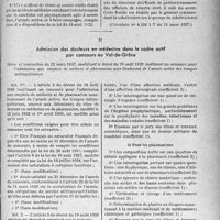 1724 - Page 1717 - Service de Santé militaire. Admission des médecins de réserve en stage ou en situation d’activité circulaire du 11 mars 1937 relative à l’admission / Admission des docteurs en médecine dans le cadre actif par concours au Val-de-Grâce. Décret et instruction du 23 mars 1937, modifiant le décret du 19 août 1929 instituant un concours pour l’admission aux emplois de médecin et pharmacien sous-lieutenant de l'armée active des troupes métropolitaines