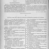 1735 - Page 1728 - Hygiène et prophylaxie. Décret du 15 avril 1934 portant organisation de l’inspection départementale d’hygiène / Arrêté du 5 mars 1937 créant une Commission permanente de protection de la vieillesse