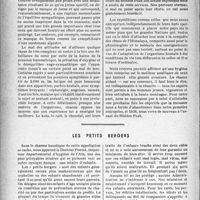 1785 - Page 1778 - Partie professionnelle, Hygiène, assistance, mutualité, intérêts corporatifs, variétés. Bulletin de l’actualité. L’expédition Française a l’Himalaya vue par son médecin / Les petits bergers