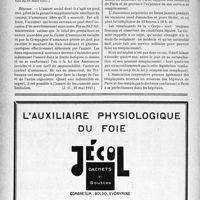 1815 - Page 1808-XII - A travers l’officiel. Réponse d’un ministre à la question d'un parlementaire. Cumul des prestations des assurances sociales et des assurances individuelles / Association corporative des étudiants en médecine de Paris