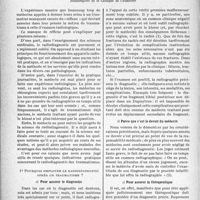 1823 - Page 1816 - Partie scientifique. Travaux originaux. Pourquoi, quand et comment se servir du radiodiagnostic dans les cas de traumatismes, par le Docteur Paul Robert. Pourquoi employer le radiodiagnostic. Pour assurer le diagnostic / Parce que c’est le devoir u médecin / Pour assurer la thérapeutique