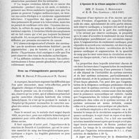 1835 - Page 1828 - Partie scientifique. L'actualité scientifique. Les sociétés savantes. Paris. Société médicale des hôpitaux de Paris. Cortico-surrénalome malin avec métastases multiples et fièvre ondulante, 12-2-1937 / Deux cas d’hémoglobinurie paroxystique / L’épreuve de la vitesse sanguine à l’effort, 12-2-1937