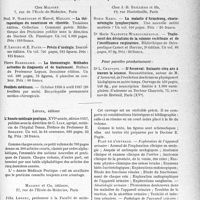 1838 - Page 1831 - Partie scientifique. L'actualité scientifique. Les Livres. Les livres qui viennent de paraître / L’Année médicale pratique, édition 1937, Lépine, éditeur / Précis d’urologie, par Félix Legueu, Maloine et Cie, éditeurs, Paris