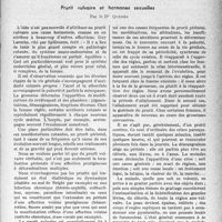 1840 - Page 1833 - Partie scientifique. L'actualité scientifique. Thérapeutique. Prurit vulvaire et hormones sexuelles, par le Dr Quénée