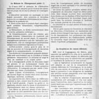 1847 - Page 1840 - Partie professionnelle, Hygiène, assistance, mutualité, intérêts corporatifs, variétés. L’actualité professionnelle. La presse et les sociétés. La réforme de l‘enseignement public / La récupération des enfants déficients [(Académie de médecine, 6 avril 1937)]