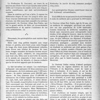 1850 - Page 1843 - Partie professionnelle, Hygiène, assistance, mutualité, intérêts corporatifs, variétés. L’actualité professionnelle. Variétés. Les quintuplettes canadiennes de Callander et leur médecin