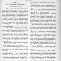 1854 - Page 1847 - Partie professionnelle, Hygiène, assistance, mutualité, intérêts corporatifs, variétés. L’actualité professionnelle. Documents officiels - hygiène départementale. Règlement sanitaire départemental d’hygiène prescrit par l’article 1er du décret-loi du 30 octobre 1935 (Suite et fin)