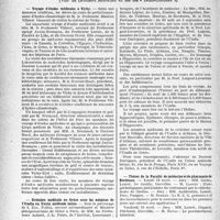 1861 - Page 1854 - Partie professionnelle, Hygiène, assistance, mutualité, intérêts corporatifs, variétés. Reportage professionnel. Nouvelles et Informations. Voyage d’études médicales à Vichy. / Croisière médicale en Grèce sous les auspices de l’Umfia ou Union médicale latine. / Thèses de la Faculté de médecine et de pharmacie de Bordeaux.