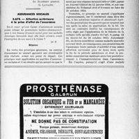 1862 - Page LV-1855 - Correspondance. Mutualité familiale. Un cas particulier / Assurances sociales. Affection antérieure à la prise d’effet de l'assurance