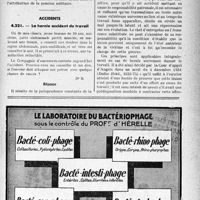 1866 - Page LIX-1859 - Correspondance. Assurances sociales. La pension militaire et la pension d’invalidité ne peuvent être cumulées / Accidents. La hernie accident du travail